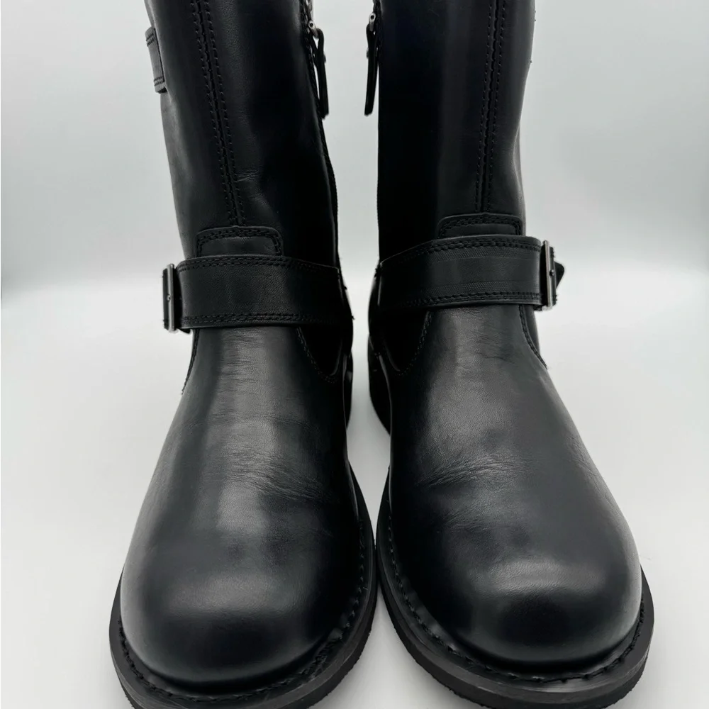 Harley-Davidson Women's 10 Barlyn 6-Inch Engineer Black Motorcycle Boots, D84721 - Picture 4 of 13